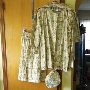 NEW Homeland Authentics, Size 2X, African Skirt Set & Matching Hat, Cotton